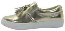 Soda Women's Closed Almond Toe Tassel Loafer Platform Flatform Fashion Sneaker