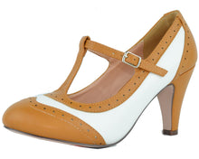 Chase & Chloe Women's T-Strap Oxford Mary Jane Pump