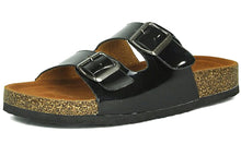 Refresh Footwear Women's Two Strap Slip On Slide Sandal