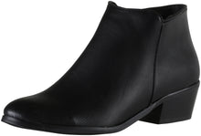 Reneeze Women's Beauty-031 Stacked Chunky Heel Casual Ankle Boot