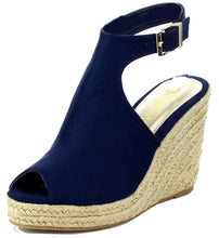 Refresh Footwear Women's Espadrille Wedge Platform Peep Toe Sandal