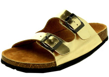 Refresh Footwear Women's Two Strap Slip On Slide Sandal