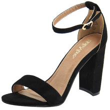 Bella Marie Women's Strappy Block High Heel Sandal