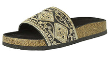 Refresh Footwear Women's Embroidered Slip On Platform Slide Sandal