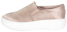 Soda Women's Closed Round Toe Slip-On Platform Flatform Fashion Sneaker