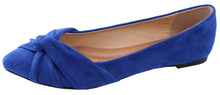 Elegant Footwear Women's Classic Pointed Toe Knot Slip-On Ballet Flat