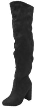 Betani Women's Over The Knee Thigh High Stacked Chunky Heel Boot