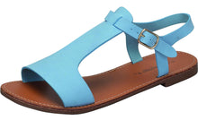 Breckelle's Women's Slingback T-Strap Buckle Flat Sandal