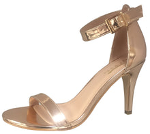 Glaze Women's Ankle Strappy Open Toe Stiletto Heel Dress Sandal