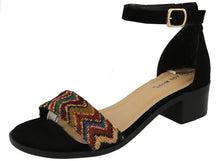 Top Moda Women's Ankle Strap Open Toe Heeled Sandal