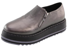 DBDK Women's Slip On Zip Platform Creeper