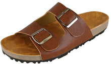 Cambridge Select Women's Slip On Double Buckle Platform Slide Sandal