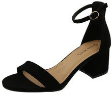 Top Moda Women's Ankle Strappy Chunky Stacked Block Heel Open Toe Sandal
