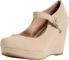 City Classified Women's Mary Jane Strappy Wedge Platform Sandal