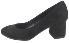 City Classified Women's Round Closed Toe Chunky Block Heel Pump