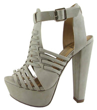 Delicious Freedom Womens High Platform Stacked Heel Sandal with Strap
