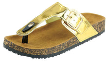 Anna Shoes Women's Thong Cork Sole Slide Sandal