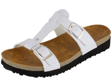Cambridge Select Women's Double Buckle Slip On Slide Sandal