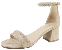 Bella Marie Women's Braided Strappy Open Toe Block Heel Sandal