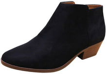 Cambridge Select Women's Round Toe Stacked Heel Western Ankle Bootie