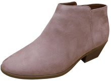 Cambridge Select Women's Round Toe Stacked Heel Western Ankle Bootie