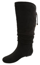 Top Moda Women's Slouchy Knee High Flat Heel Boot