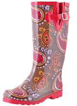TWO Nomad Women's Drench Colorful Pattern Print Waterproof Rain Boots