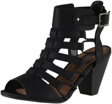 City Classified Womens Fashion Awesome Gladiator Strappy Chunky Block Heel Synthetic Lightly Padded Insole Sandals