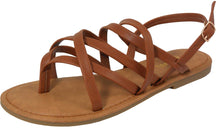 Jynx Women's Crisscross Slingback Flat Sandal