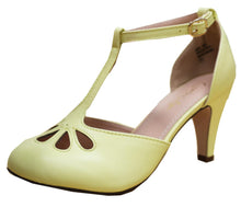 Cambridge Select Women's Teardrop Cutout T- Strap Mary Jane Dress Pump