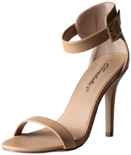 Breckelle's Women's Open Toe Ankle Strap Platform Heel Sandals