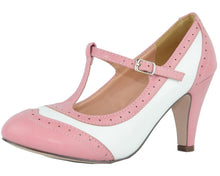 Chase & Chloe Women's T-Strap Oxford Mary Jane Pump