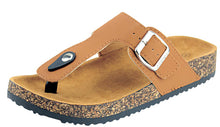 Anna Shoes Women's Thong Cork Sole Slide Sandal