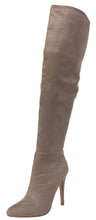 Paprika Women's Over the Knee Closed Pointed Toe Stiletto High Heel Boot