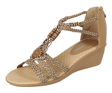 Forever Link Women's Woven Beaded Floral Wedge