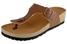 Cambridge Select Women's Thong Toe Slip On Slide Sandal