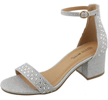Top Moda Women's Studded Strappy Stacked Block Heel Sandal