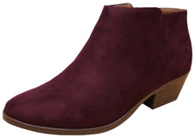 Cambridge Select Women's Round Toe Stacked Heel Western Ankle Bootie