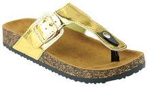 Anna Shoes Women's Thong Cork Sole Slide Sandal