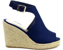 Refresh Footwear Women's Espadrille Wedge Platform Peep Toe Sandal