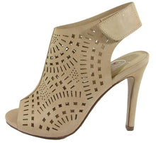Delicious Women's Laser Cut Slingback Peep Toe Bootie