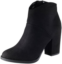 City Classified Women's Sursky Classic Stacked Heel Zip Bootie