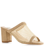 Cape Robbin Women's Vegan Open Toe Mesh Perforated Slip On Mules