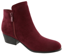Top Moda Women's Closed Round Toe Zipper Chunky Stacked Block Heel Ankle Bootie