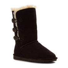 Bearpaw Girl's Lauren Youth Suede, Sheepskin Snow Boots