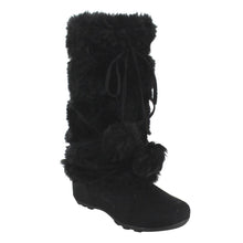 Blossom Womens Tara-Hi Pom Pom Winter Fashion Boots