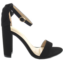 Elegant Footwear Women's Bow Open Toe Strappy Block Heel Sandal