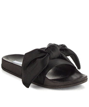 Cape Robbin Women's Fashion Bow Decor Slip On Slide Sandal