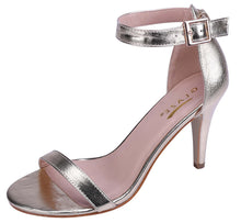 Glaze Women's Ankle Strappy Open Toe Stiletto Heel Dress Sandal