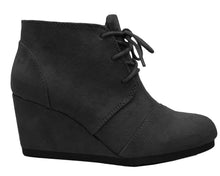 Cambridge Select Women's Lace Up Wedge High Heel Ankle Boot